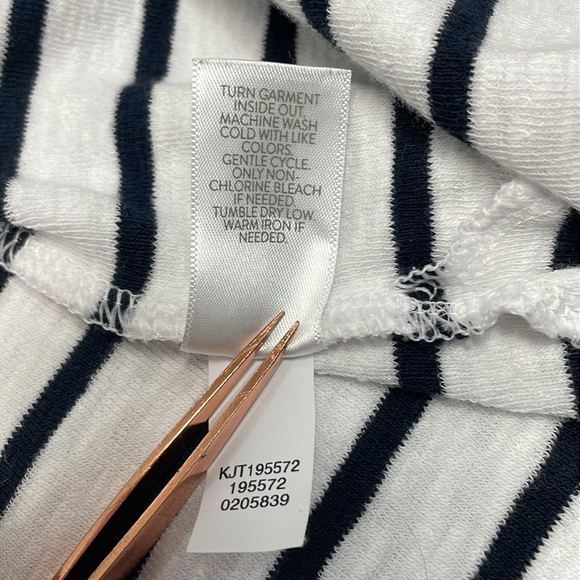 J. Jill Striped Open Front Long Duster Cardigan Sweater S Petite - Picture 16 of 16